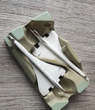 Two Concorde Corgi Die-Cast Models - No Plastic Stands