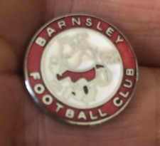 RARE OLD BARNSLEY F.C. ROUND CREST  ENAMEL PIN BADGE BY W.REEVES