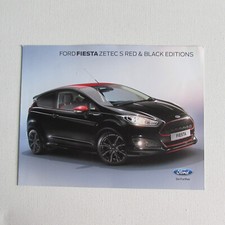 Ford Fiesta Zetec S Red and Black Editions Brochure  (2014)