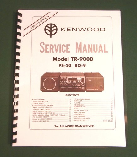 Kenwood 9000 service - tr-9000,