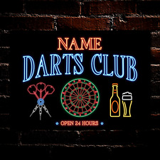 PERSONALISED Darts Club Metal