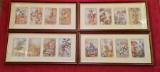 Four Framed Vintage Flower Fairy Prints - Winter, Spring, Summerand Autumn