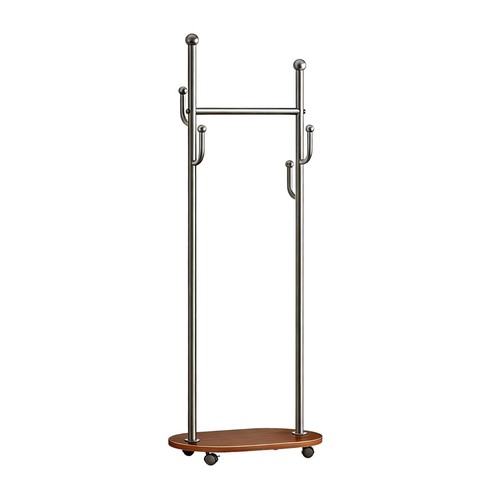 Rolling clothes rack with - clothes,