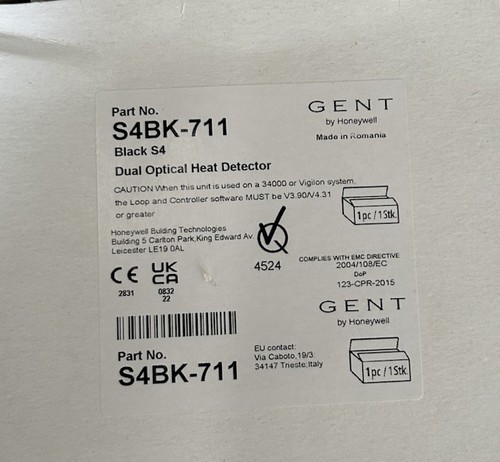 Gent fire alarm s4bk - gent,