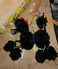 Pelham Puppet Black Poodle Dog