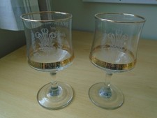 2 ROYAL WEDDING PRINCE CHARLES AND LADY DIANA COMMEMORATIVE GLASSES
