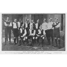 FOOTBALL Pekin Association Football Club - Antique Print 1900