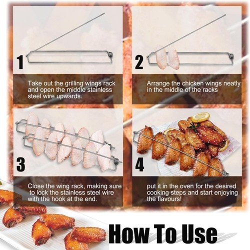 For bbq grill wing - for, rack
