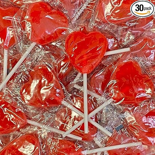 Heart shaped lollipops gift - lollipops,