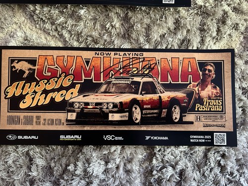 Travis pastrana signed - 14.5, x