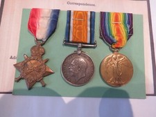 WW1 MEDAL TRIO TO 8277 GNR F H