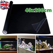 2M Self Adhesive Fish Tank Background Sticker DIY Aquarium Sticker Paper Black
