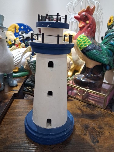 Wooden lighthouse decorative - wooden,