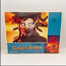 RAY HARRYHAUSEN Signed Autograph 1981 CLASH of The TITANS 14x11 Movie Lobby Card