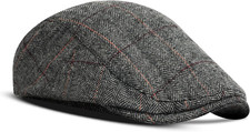 Mens Tweed Flat Cap, Newsboy