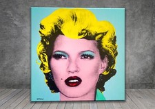 Banksy Kate Moss Graffiti  CANVAS STREET ART WALL  1066B