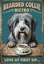 Bearded Collie Bistro Metal