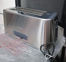 Breville Edge Silver 4-Slice Toaster with Extra Long Slots.