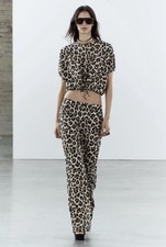 Zara Leopard Print Trousers