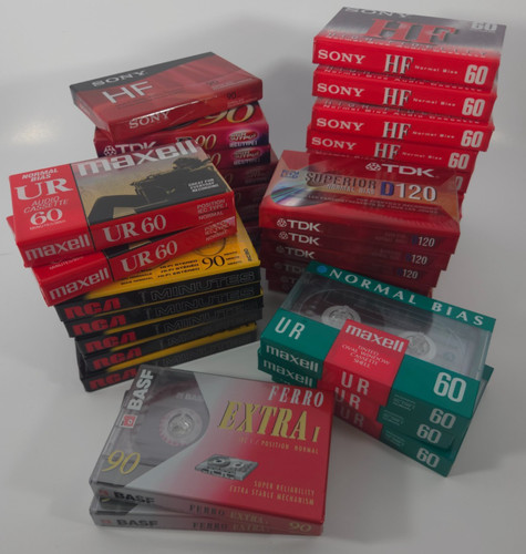 Blank cassette tapes type - type, i(1)