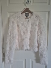 White Fuzzy Cardigan