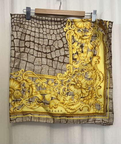 Jaeger silk scarf - silk, 34”