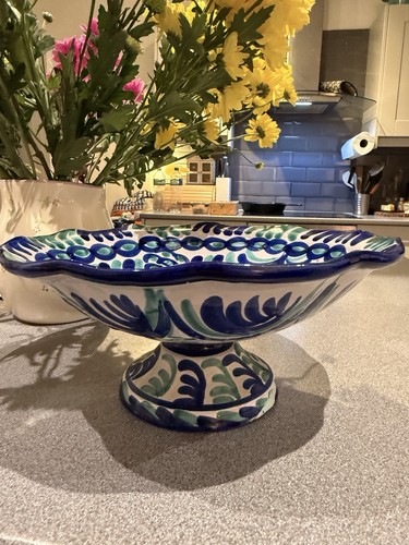 Fajalauza pedestal bowl - fajalauza,
