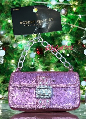 Pink sequin handbag - sequin, ornament