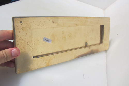 Large vintage bronze letterbox - vintage,