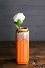 Handmade orange ceramic - orange,