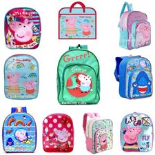 Kids Child Girls Boys Peppa Pig George Backpack School Lunch Rucksack PE Bag 