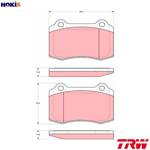 Brake pad set - brake, disc