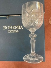 Bohemia Crystal Flamenco 12 Wine Glasses (2 Boxed Sets of 6) Czech Made