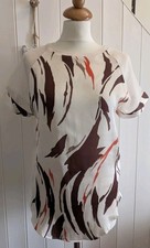 SIZE 8  BEIGE BROWN & ORANGE