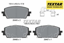 FRONT BRAKE PADS SET 2646501 TEXTAR I