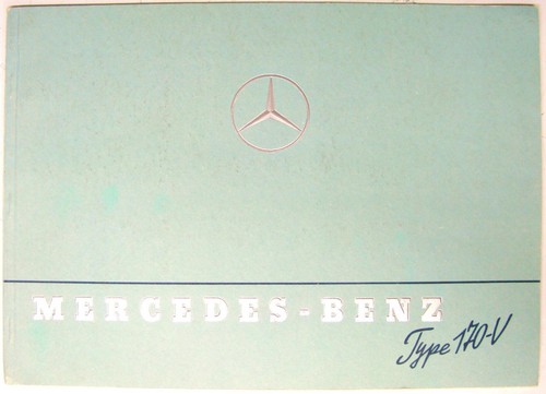 Mercedes benz type 170 - type, 170-v
