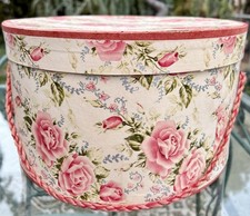 VINTAGE 1940's PINK FLORAL HAT