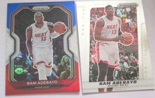 Panini Prizm Bam Adebayo Miami Heat 2 Card Lot
