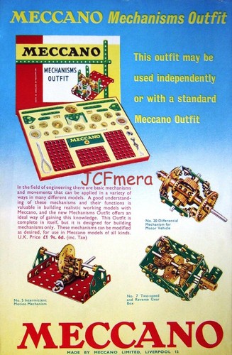 1960 meccano gear mechanisms - 1960,