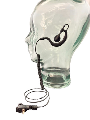 Way radio shaped earpiece - radio, g-shaped