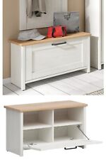 Shoe Cabinet Storage Cupboard Hallway Unit White Pine Oak Shabby Chic Loksa