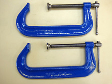 2 x Record Drop Forged Steel G Clamp 121-10"  For Heavy Duty Service