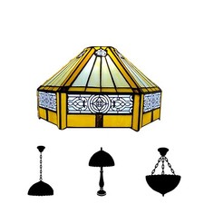 10Inch Yellow Tiffany Style