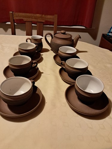 Denby cotswold tea set - cotswold, cone