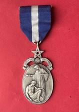 vintage Masonic Hospital  silver Medal Pin Badge nursing medical Jewel Lodge