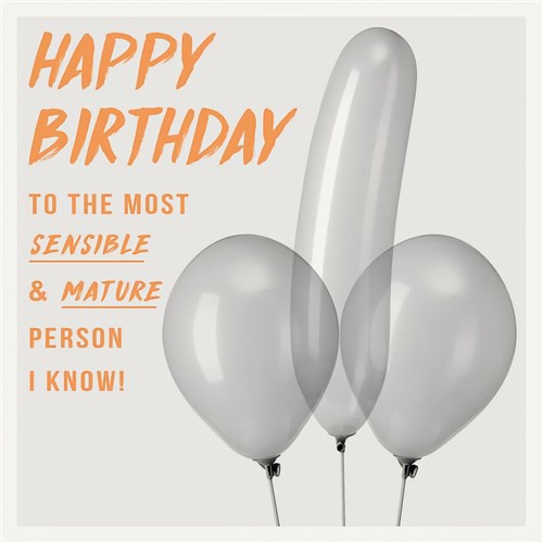 Funny birthday card - birthday,
