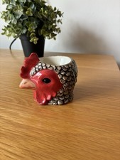 Quail Ceramics Rooster Egg Cup – Hand-Painted from British Wildlife Collection