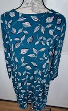 Seasalt cornwall floral 3/4 sleeve shore foraging  tunic top womans size 10