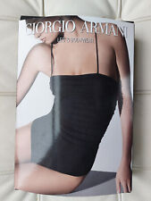 Giorgio Armani by Wolford black opaque string body size medium, new in box