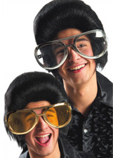 Funny Giant Gold Elvis Glasses